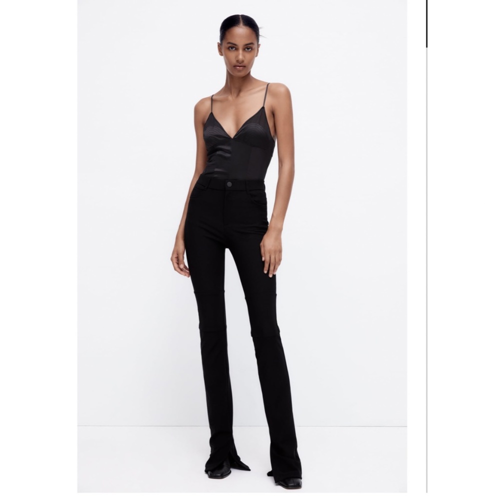 ZARA SLIT HEM LEGGINGS